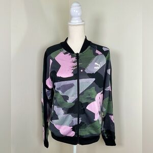 WOMENS PUMA CLASSICS T7 AOP‎ TRACK JACKET Size Medium Camouflage